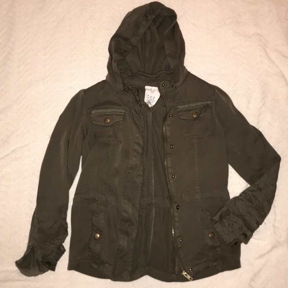 comfortable green army jacket